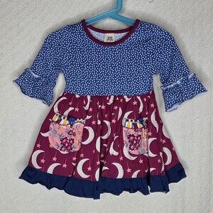 Wildflowers Blue and Purple Moon Dress